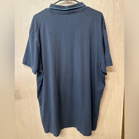Tommy John Short Sleeve Polo Shirt Mens Blue Size XL - Picture 3 of 5